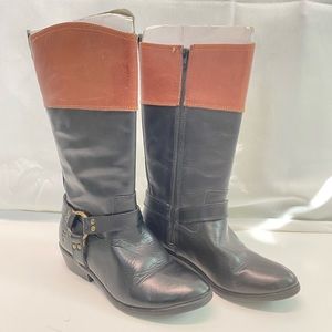 Frye Boots Black and Tan Size Youth 3